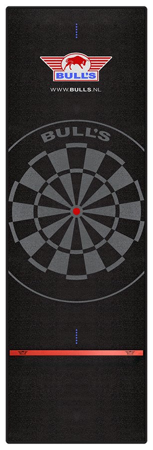 Bull's Carpet Dartmat + Oche 300x90cm - Black
