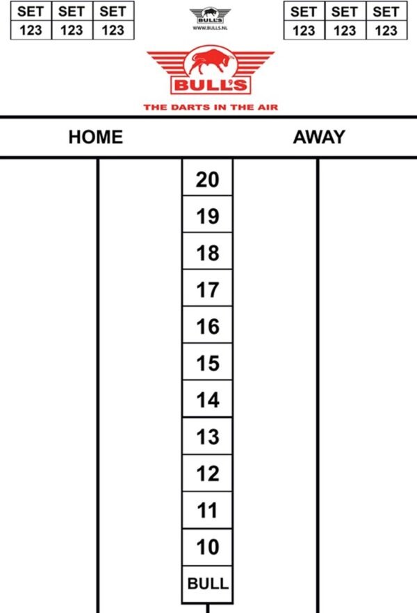 Bull’s Domus Professionele Dartset – Complete set - Dartbord - Verlichting - Surround