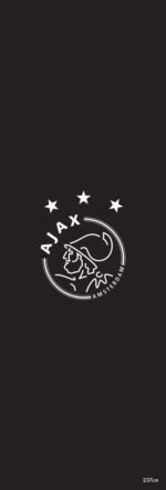 Dartmat Ajax Zwart Met Ajax Logo - 285 x 80 cm