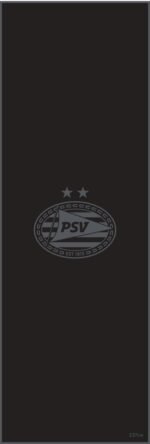 psv dartmat zwart PSV-Dartmat- Zwart - Logo 237 x 80 cm