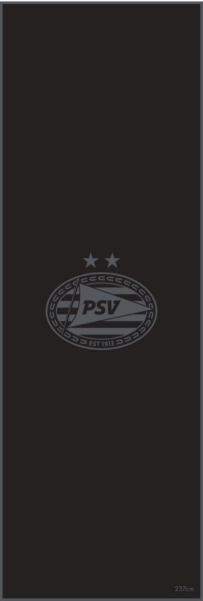 PSV-Dartmat- Zwart - Logo 237 x 80 cm