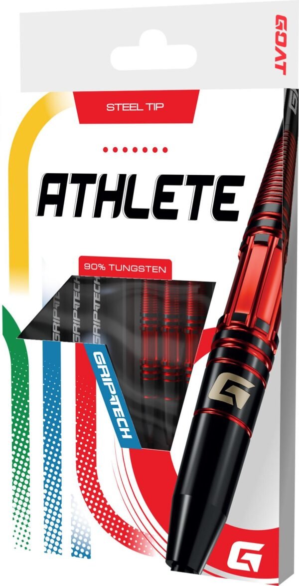 GOAT ATHLETE BLACK RED - Dartpijlen - 23,5 Gram