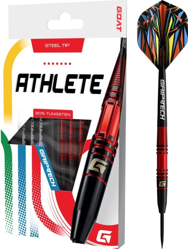 GOAT ATHLETE BLACK RED - Dartpijlen - 23,5 Gram