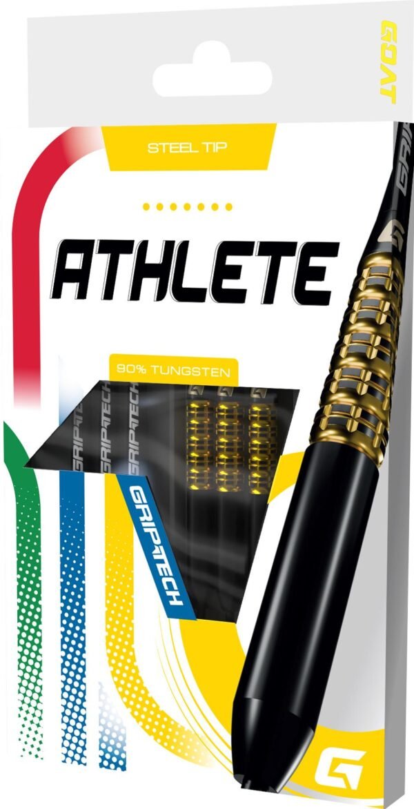 GOAT ATHLETE BLACK YELLOW - Dartpijlen - 24 Gram