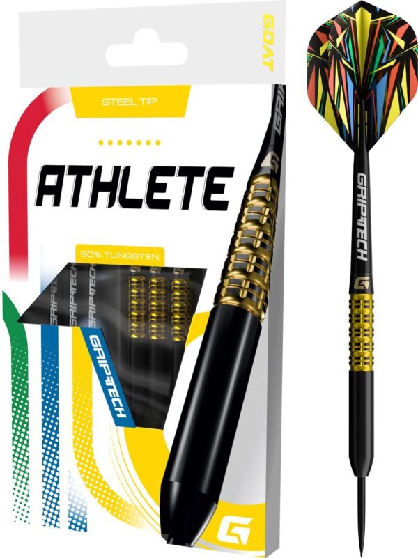 GOAT ATHLETE BLACK YELLOW - Dartpijlen - 24 Gram