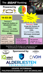 t3 en t4 14-03-2026 the GOAT Cyclus 2026 Toernooi 3 en 4 * 14-03-2026