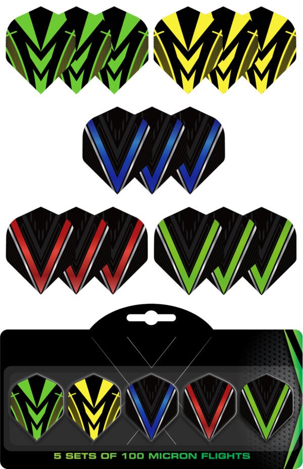 BULLET 5 Pack 100 micron flights
