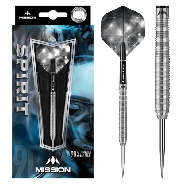 5057270081029_01 Mission Spirit M1 Rear Ring Grip 90% – 25 gram – Steeltip Dartpijlen