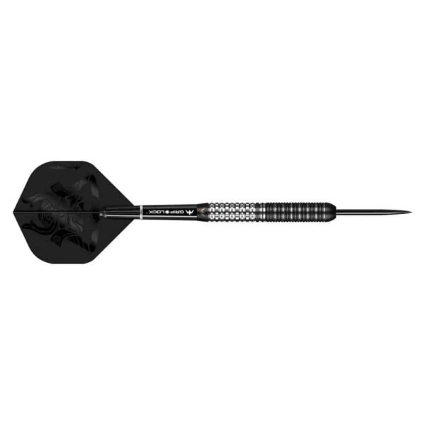 5057270082705_01 Mission Kuro M1 Black Titanium 95% – 26 gram – Steeltip Dartpijlen