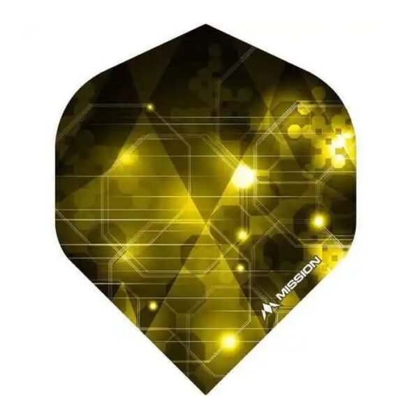 Mission - Astral - Dart Flights - No2 - 100 Micron - Geel