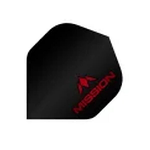 Mission - Logo - Dart Flights - No2 - 100 Micron - Red logo