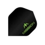 Mission - Logo - Dart Flights - No2 - 100 Micron - Green logo