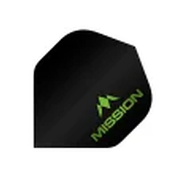 Mission - Logo - Dart Flights - No2 - 100 Micron - Green logo