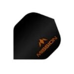 Mission - Logo - Dart Flights - No2 - 100 Micron - Orange logo