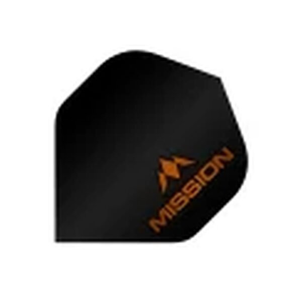 5057270082866_01 Mission - Logo - Dart Flights - No2 - 100 Micron - Orange logo