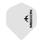 5057270083122_01 Mission - Logo - Dart Flights - No2 - 100 Micron - matt White
