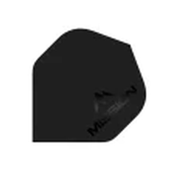 Mission - Logo - Dart Flights - No2 - 100 Micron - matt Black