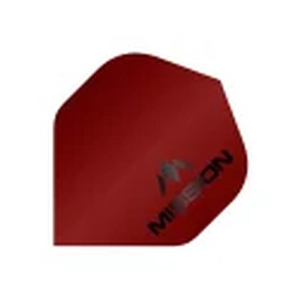 Mission - Logo - Dart Flights - No2 - 100 Micron - matt Red