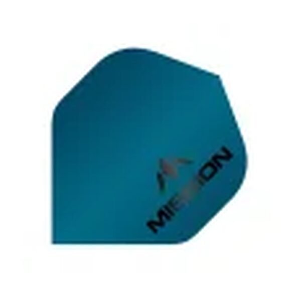 Mission - Logo - Dart Flights - No2 - 100 Micron - matt Blue