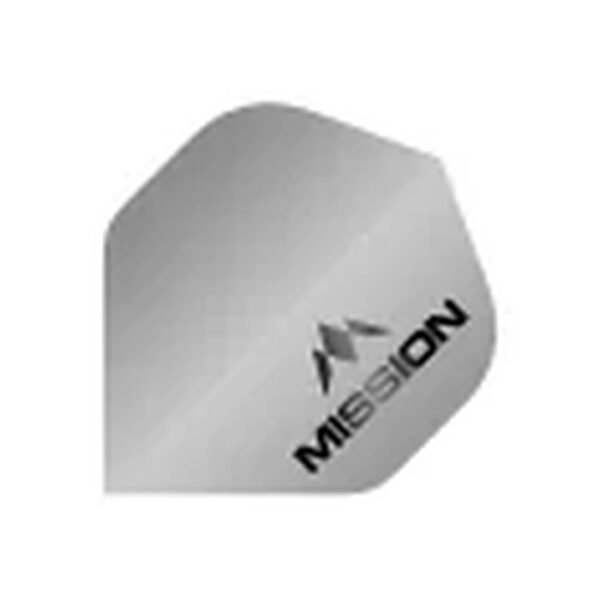 Mission - Logo - Dart Flights - No2 - 100 Micron - matt Grey