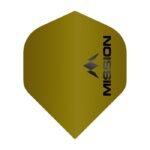 Mission - Logo - Dart Flights - No2 - 100 Micron - matt Gold