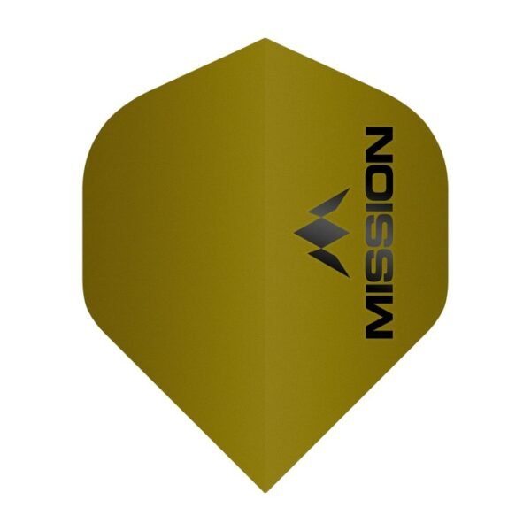 5057270083191_01 Mission - Logo - Dart Flights - No2 - 100 Micron - matt Gold