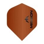 Mission - Logo - Dart Flights - No2 - 100 Micron - matt Bronze