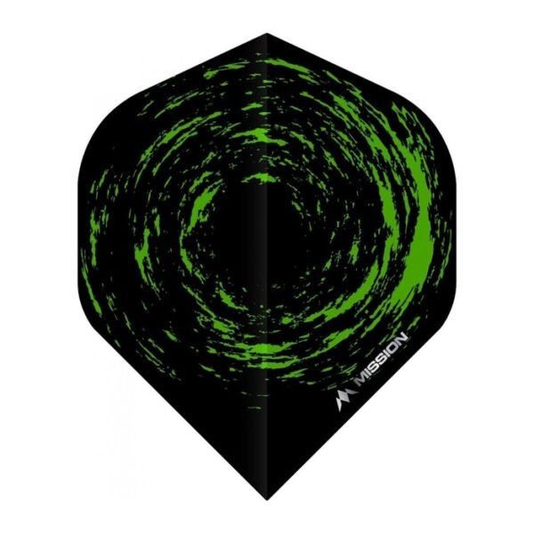 Mission - Nova - Dart Flights - No2 - 100 Micron - Black Green