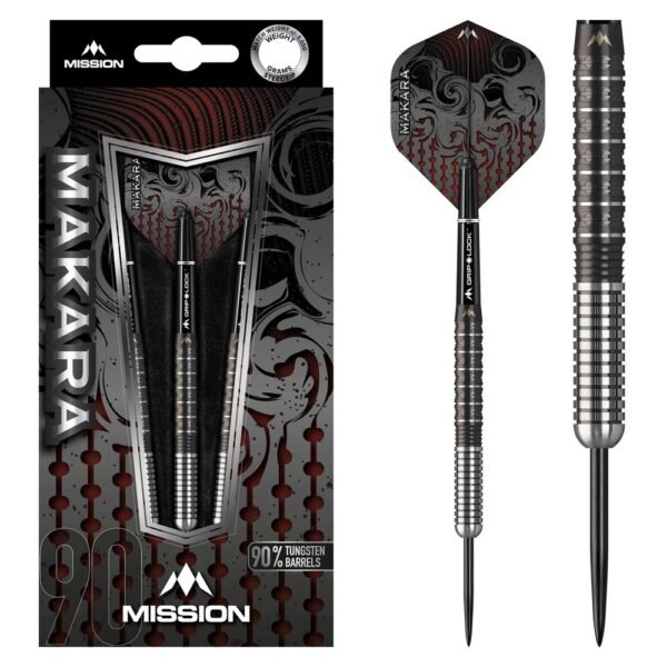 5057270189701_01 Mission Makara M1 Graphite PVD 90% – 22 gram – Steeltip Dartpijlen