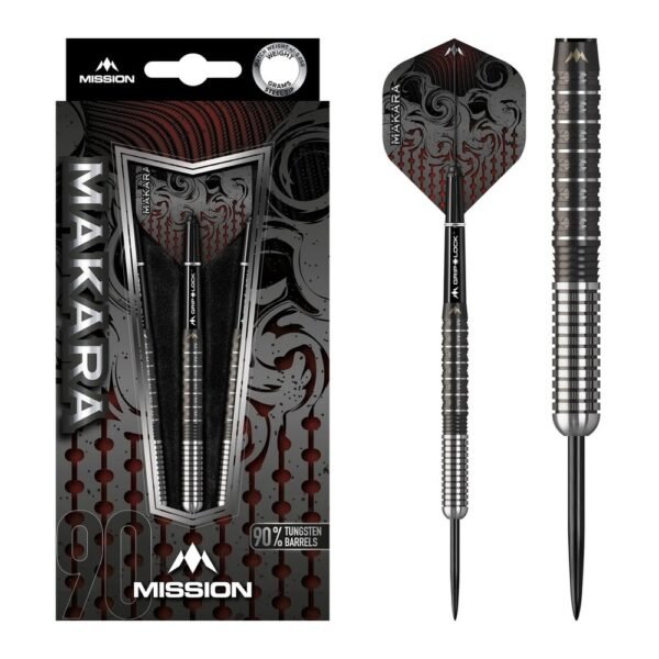 5057270189718_01 Mission Makara M1 Graphite PVD 90% – 24 gram – Steeltip Dartpijlen