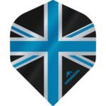 Mission - Alliance - Union Jack - Dart Flights - No2 - 100 Micron - Black with Blue