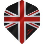Mission - Alliance - Union Jack - Dart Flights - No2 - 100 Micron - Black with Red