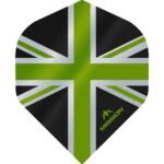 Mission - Alliance - Union Jack - Dart Flights - No2 - 100 Micron - Black with Green