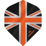 Mission - Alliance - Union Jack - Dart Flights - No2 - 100 Micron - Black with Orange
