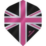 Mission - Alliance - Union Jack - Dart Flights - No2 - 100 Micron - Black with Pink