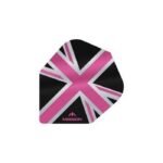 Mission - Alliance - Union Jack - Dart Flights - No6 - 100 Micron - Black with Pink