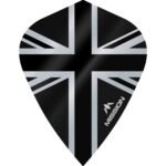 Mission - Alliance - Union Jack - Dart Flights - KITE - 100 Micron - Black