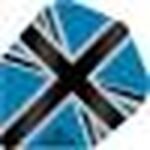 5057270191445_01 Mission - Alliance-X - Union Jack - Dart Flights - No6 - 100 Micron - Blue with Black