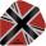 5057270191452_01 Mission - Alliance-X - Union Jack - Dart Flights - No6 - 100 Micron - Red with Black