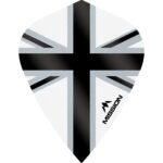 Mission - Alliance-X - Union Jack - Dart Flights - KITE - 100 Micron - Black with White