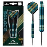Mission Solace M2 Dark Green Electro Brass – 25 gram – Steeltip Dartpijlen