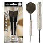 Mission Voltex M1 Silver Knurled Brass – 21 gram – Steeltip Dartpijlen