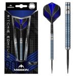 5057270192930_01 Mission Ritchie Edhouse Blue Electro 90% – 21 gram – Steeltip Dartpijlen