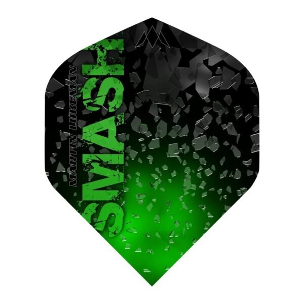 Mission - Martin Lukeman - Dart Flights - No2 - 100 Micron - Black & Green