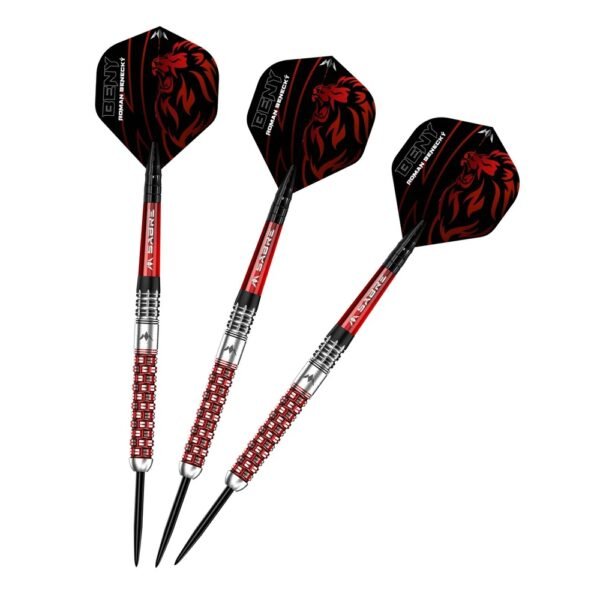 Mission Roman Benecký Black & Red PVD 90% – 24 gram – Steeltip Dartpijlen