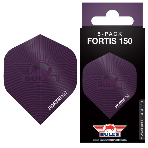 51017 Bulls Fortis 150 Purple 5-Pack Bull's Flights Fortis 150 nr.2 Purple 5 Pack