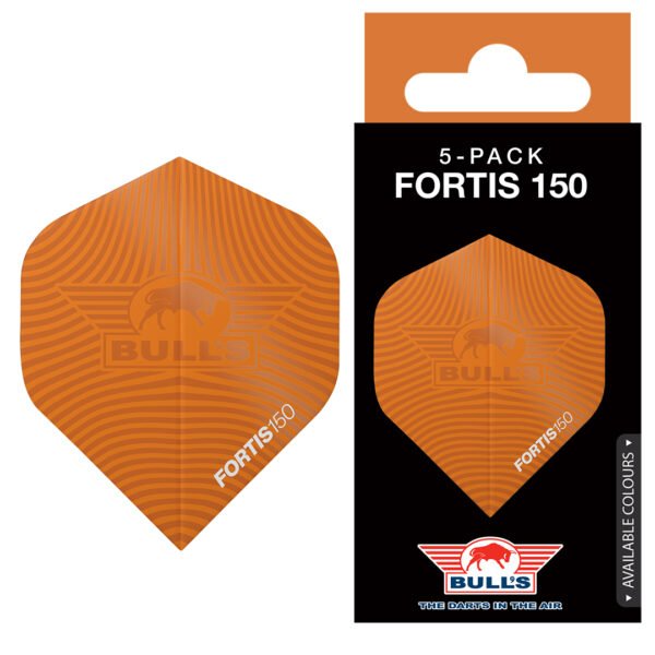 51018 Bulls Fortis 150 Orange 5-Pack Bull's Flights Fortis 150 nr.2 Orange 5 Pack