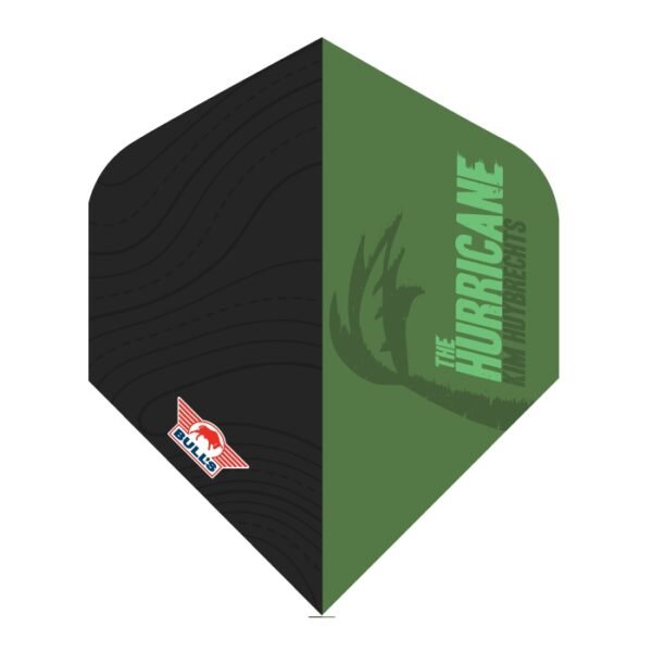 Bull's Kim Huybrechts The Hurricane Green Dart Flights - No.2 - 100 Micron