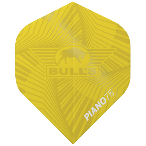 Bulls Piano 75 Yelllow Flight Bull’s Piano 75 No.2 Flights Yellow 5 Pack