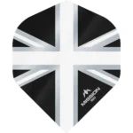 Mission - Alliance - Union Jack - Dart Flights - No2 - 150 Micron - Black with White
